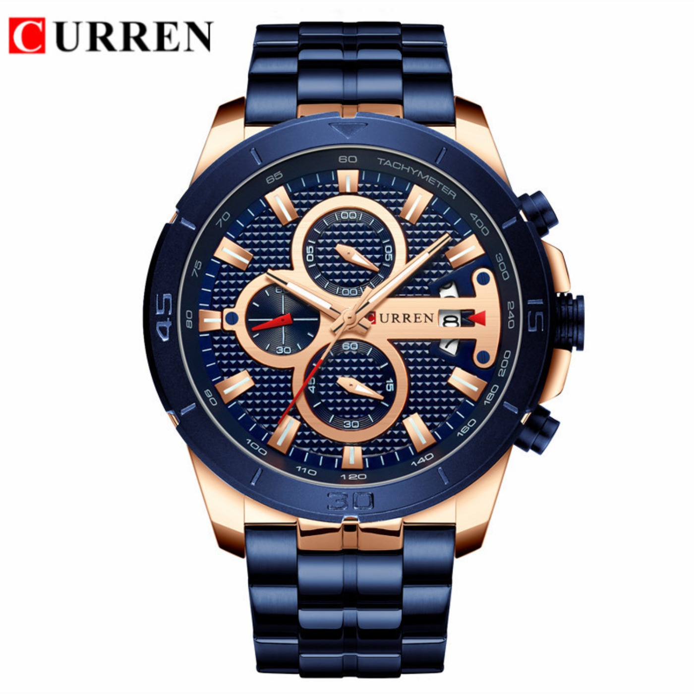 Luxury Watch Brands - CURREN 시계 남성용 방수 크로노 그래프