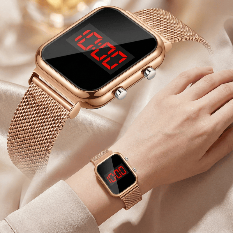 Luxury Watch Exchange - 패션 마그네틱 버클 직사각형 LED 디지털