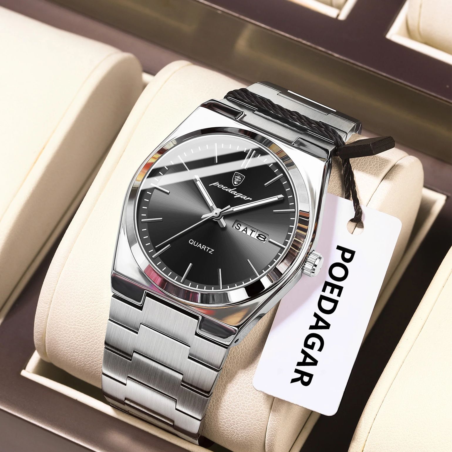 Luxury Watch Ap - 포에다가 럭셔리 남성용 쿼츠 손목시계 방수