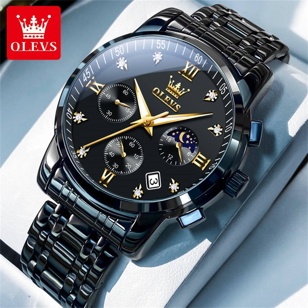 Luxury Watch Brands - OLEVS 인기 남성용 시계 스테인레스 스틸