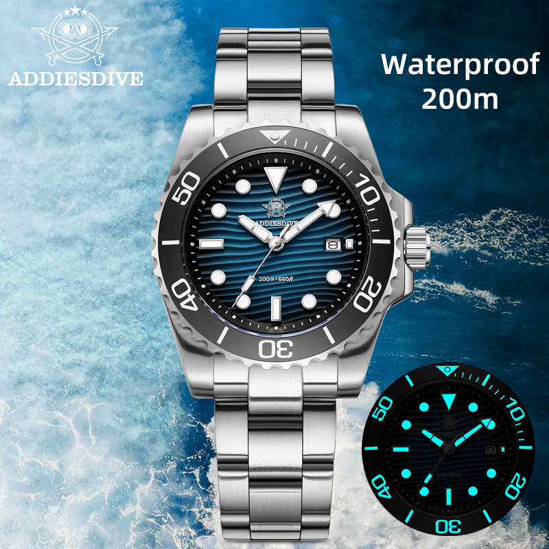 Luxury Watch With Bracelet - ADDIESDIVE 남성용 2115 쿼츠 시계 샌드