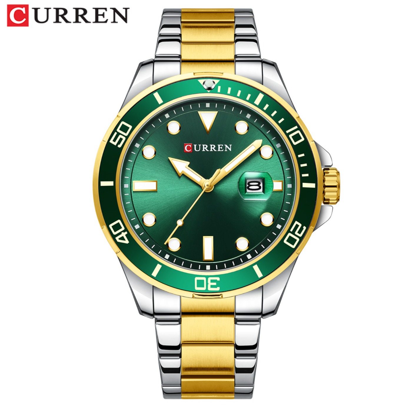 CURREN 뉴 그린 워터 고스트 시리즈 브랜드 하이엔 - Luxury Watch Brands 리뷰 및 가격