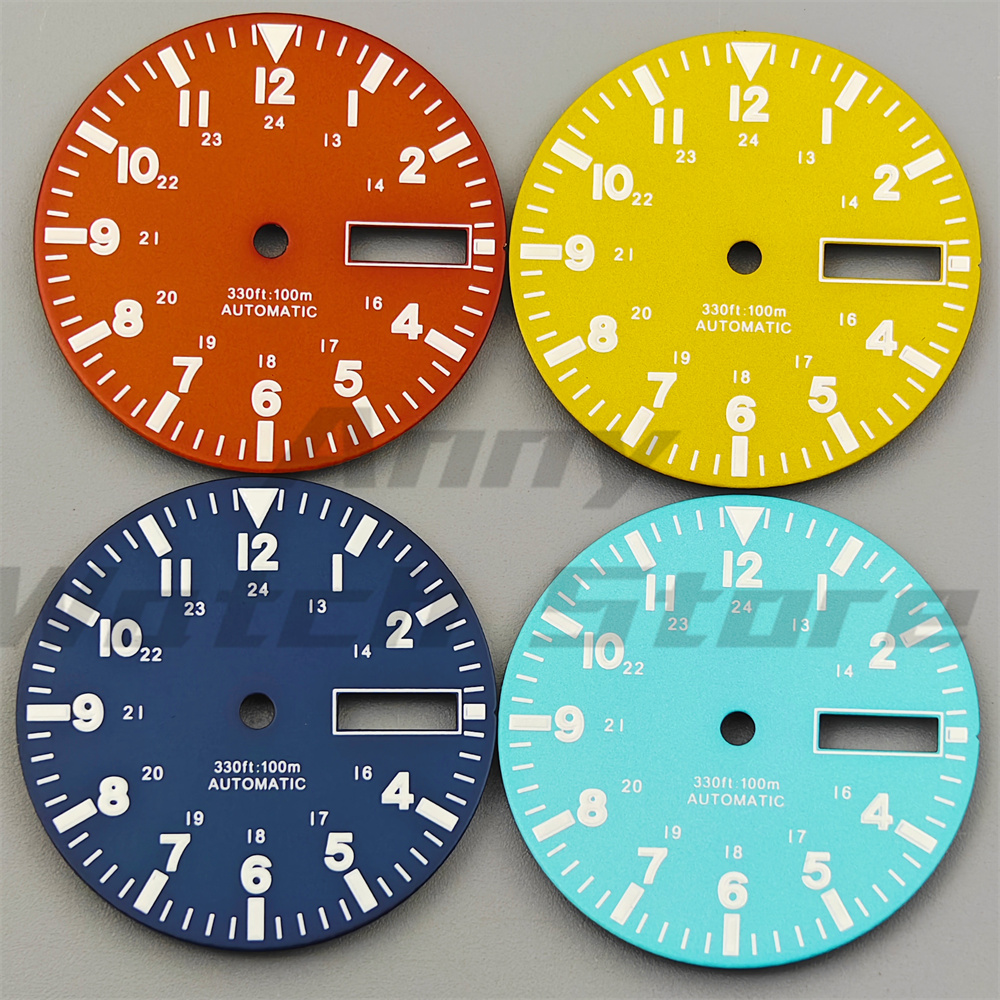 29mm 시계 다이얼 듀얼 날짜 표시창 다이얼, 핸즈  - Luxury Watch Face 리뷰 및 가격