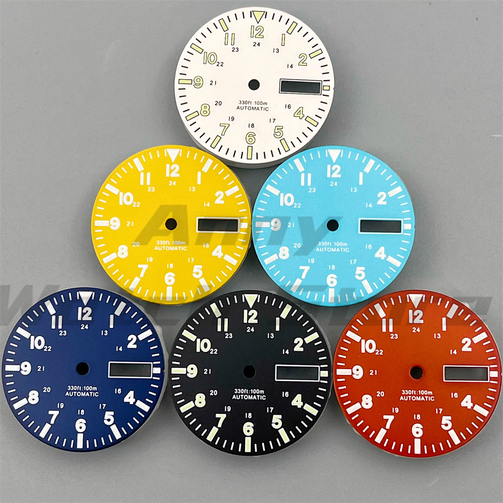 29mm 시계 다이얼 듀얼 날짜 표시창 다이얼, 핸즈  - Luxury Watch Face 리뷰 및 가격
