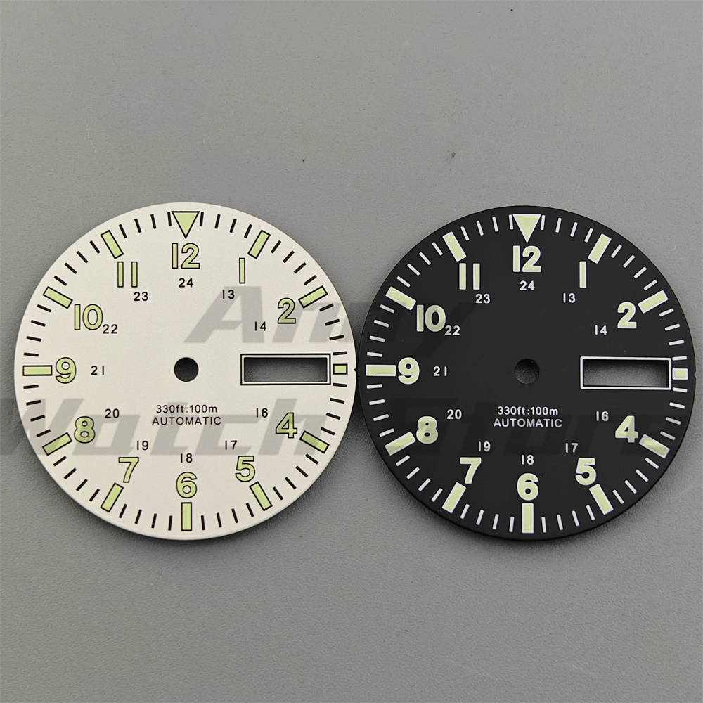 29mm 시계 다이얼 듀얼 날짜 표시창 다이얼, 핸즈  - Luxury Watch Face 리뷰 및 가격