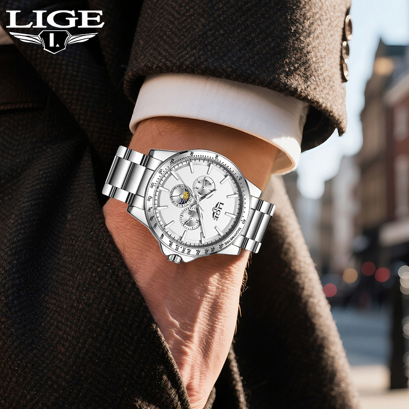 LIGE 최고급 브랜드 럭셔리 쿼츠 남성 시계 패션 비 - Luxury Watch Brands 리뷰 및 가격