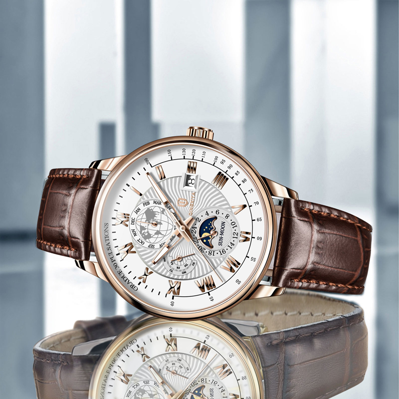QINGXIYA 브랜드 패션 가죽 쿼츠 시계 남성용 방 - Luxury Watch And Price 리뷰 및 가격