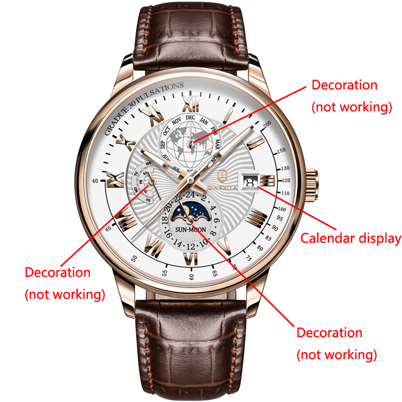 QINGXIYA 브랜드 패션 가죽 쿼츠 시계 남성용 방 - Luxury Watch And Price 리뷰 및 가격