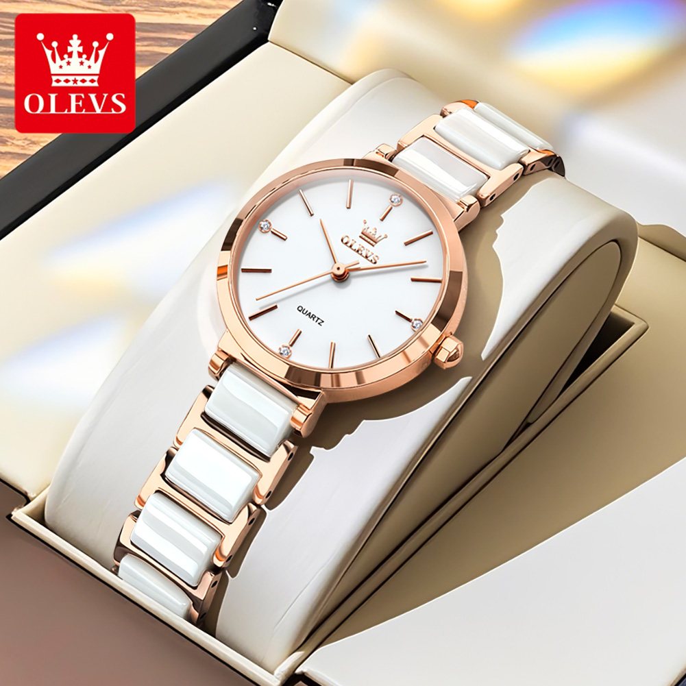 OLEVS 여성 시계 5877 고급스러운 우아한 쿼츠  - Luxury Watch Brands 리뷰 및 가격