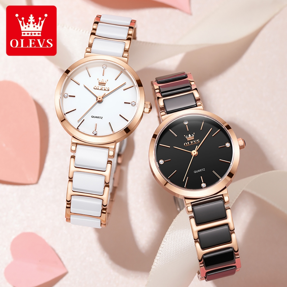 OLEVS 여성 시계 5877 고급스러운 우아한 쿼츠  - Luxury Watch Brands 리뷰 및 가격