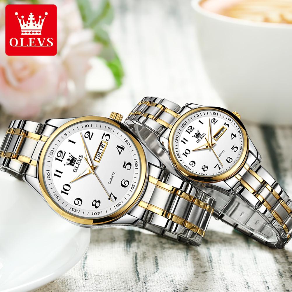 OLEVS 남성 여성을위한 새로운 패션 커플 시계 럭셔 - Luxury Watch Wallpaper 리뷰 및 가격
