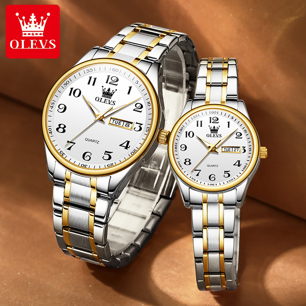 OLEVS 남성 여성을위한 새로운 패션 커플 시계 럭셔 - Luxury Watch Wallpaper 리뷰 및 가격