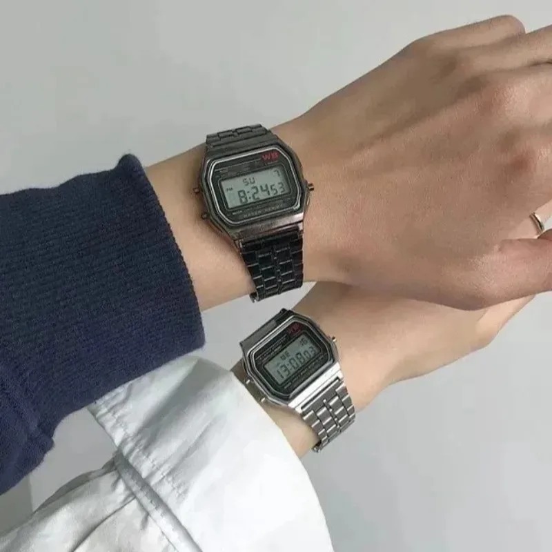 럭셔리 F91W 스틸 밴드 시계 LED 디지털 스테인레 - Luxury Watch Exchange 리뷰 및 가격