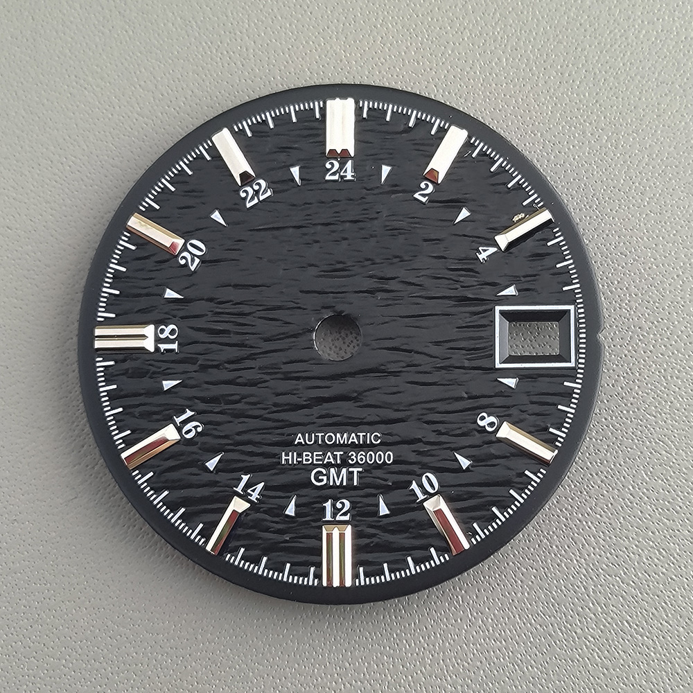 NH34 다이얼 28.5mm GS 다이얼 물결 모양 표 - Luxury Watch Face 리뷰 및 가격