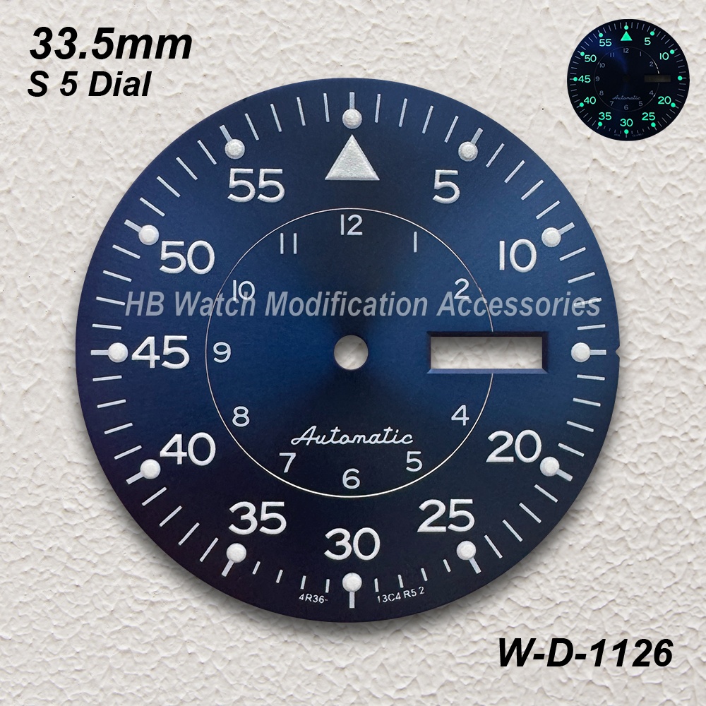 33.5mm S 5 로고 선레이 다이얼 NH36/4R3 - Luxury Watch Face 리뷰 및 가격
