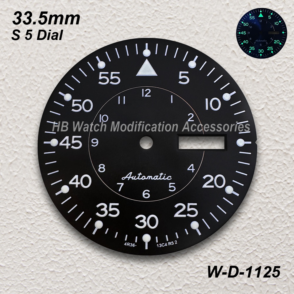 33.5mm S 5 로고 선레이 다이얼 NH36/4R3 - Luxury Watch Face 리뷰 및 가격